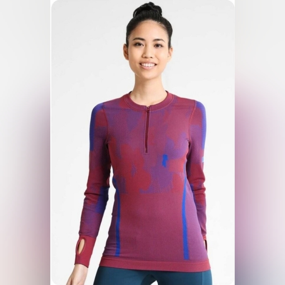 Adidas by Stella McCartney Purple and Blue Long Sleeve Top